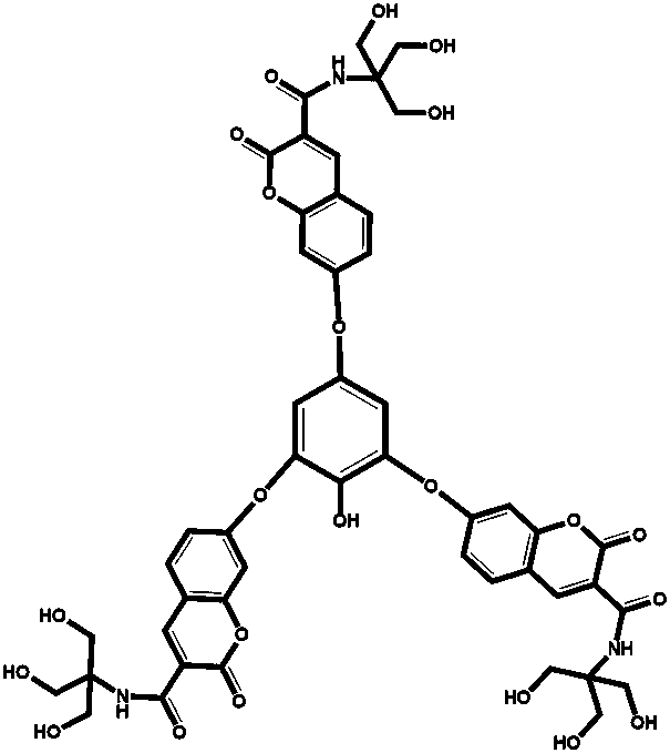 One for detection of fe  <sup>3+</sup> The organic fluorescent sensing probe of the present invention and its preparation method, use method and application