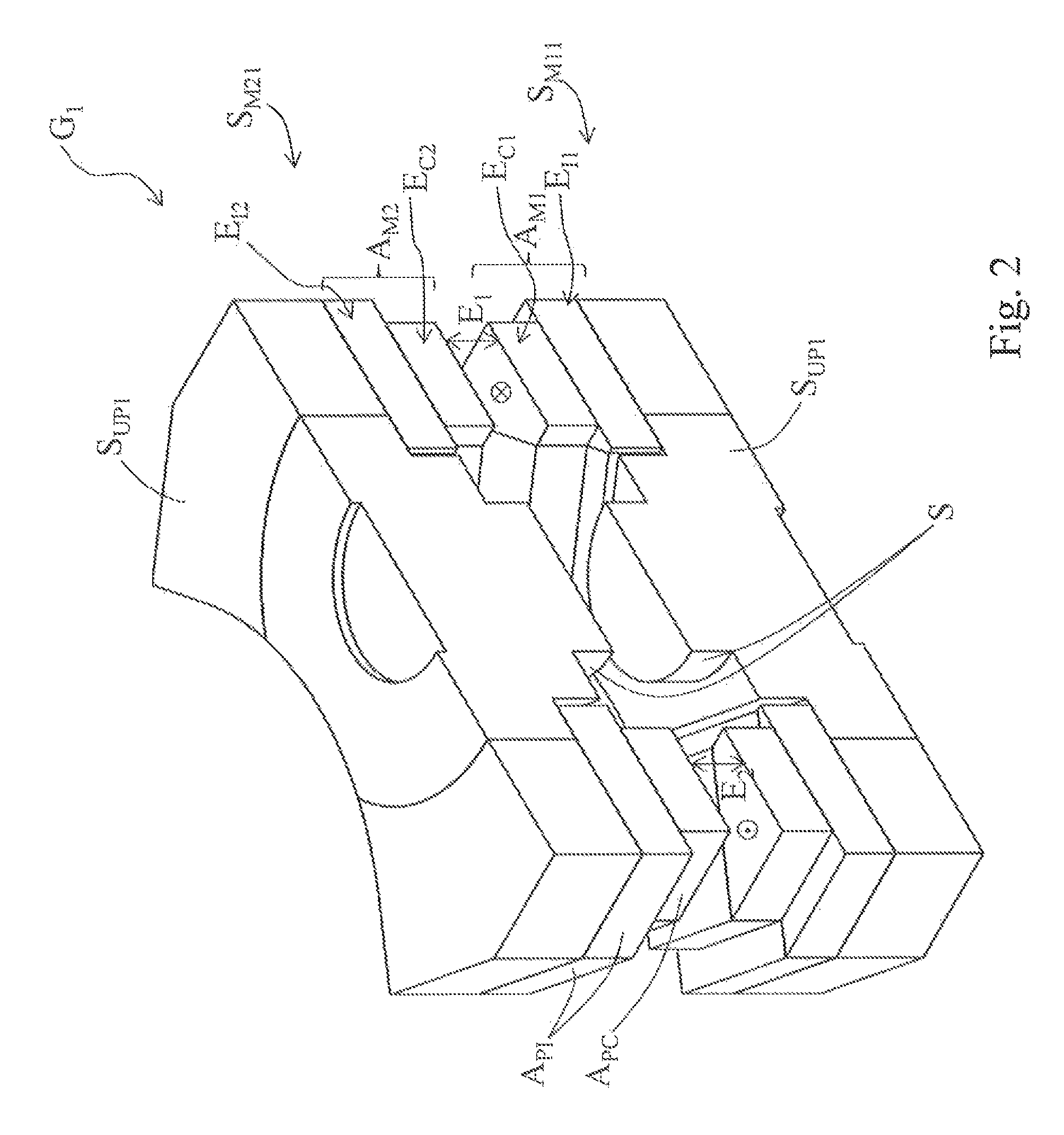 Magnetic field generator for a magnetocaloric thermal device, and magnetocaloric thermal device equipped with such a generator