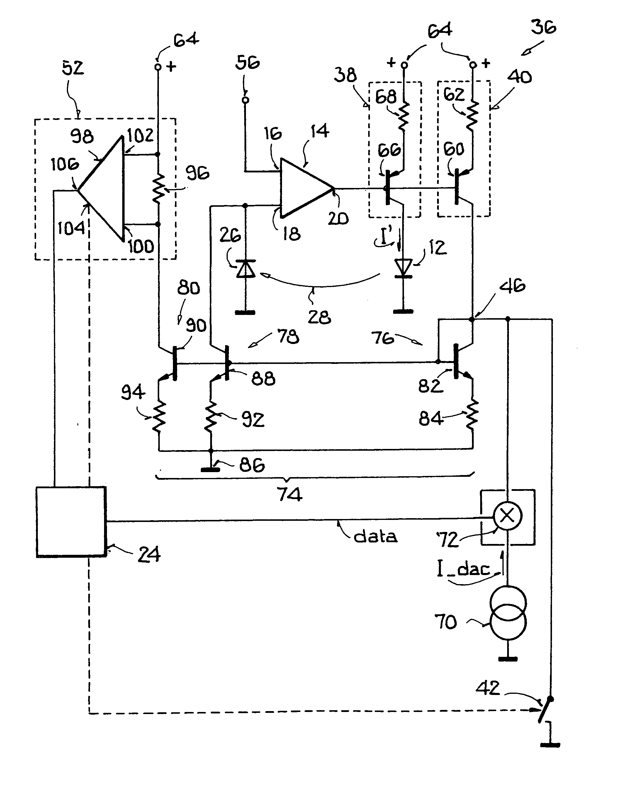 Method and device for determining an activation threshold