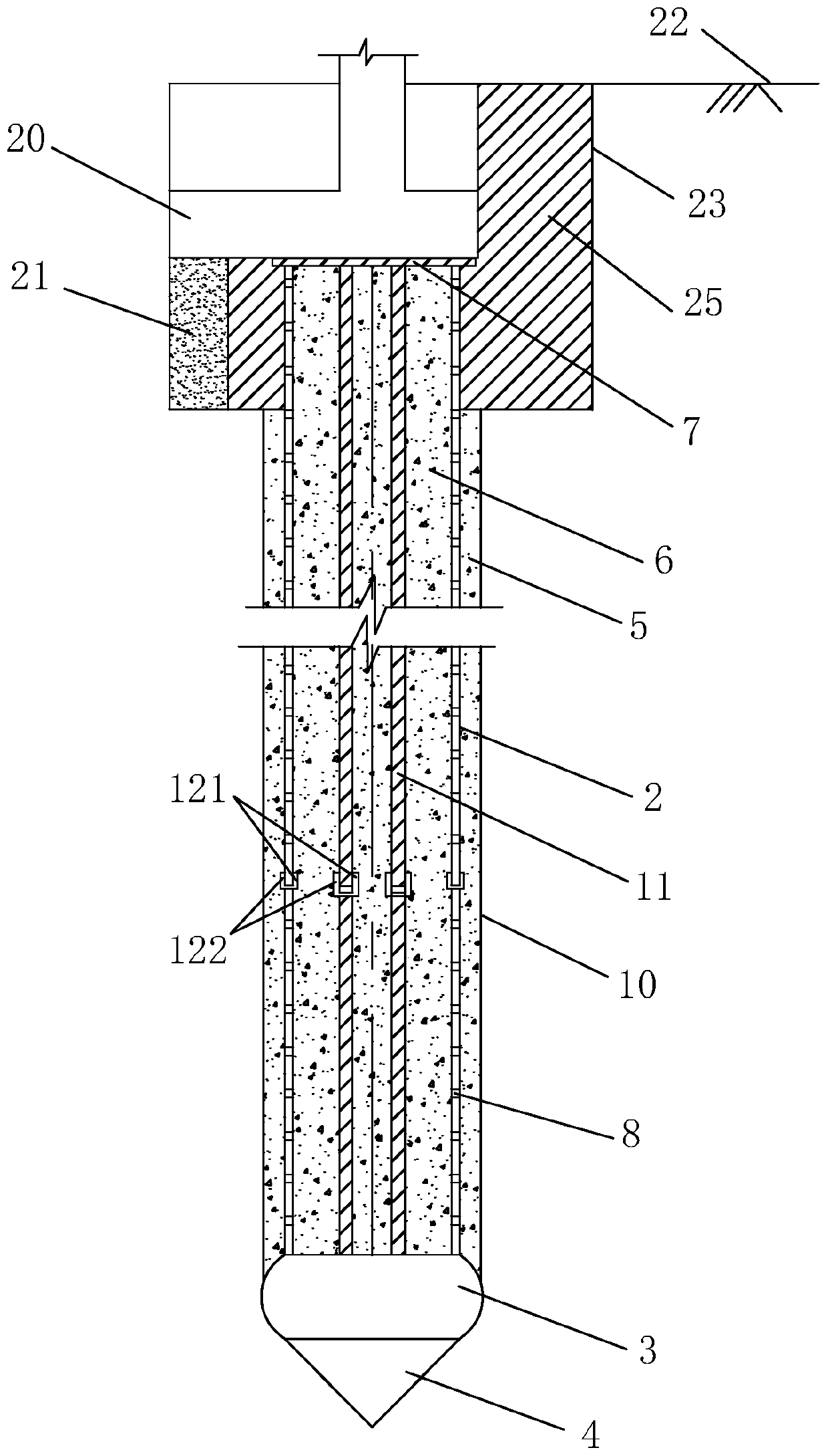 Reinforcement structure of building foundation and construction method thereof