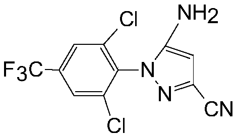 Production method of aryl pyrazole nitrile