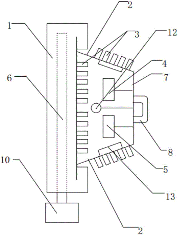 Heat radiation device with air purifying function