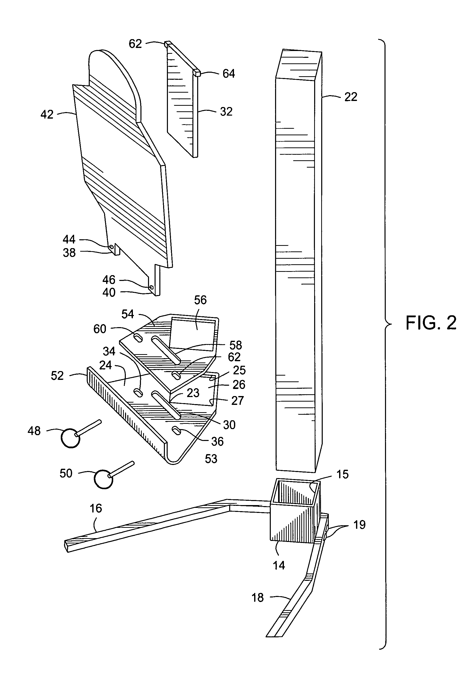 Free-standing action target mechanism for firearm training