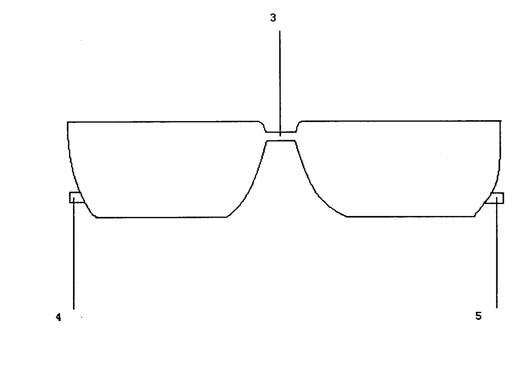 Impression-free novel glasses