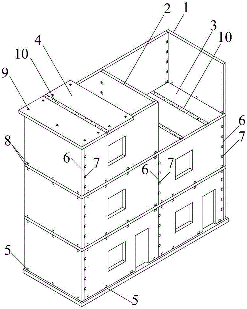 Lower multi-layer assembly type heat insulation and energy saving building