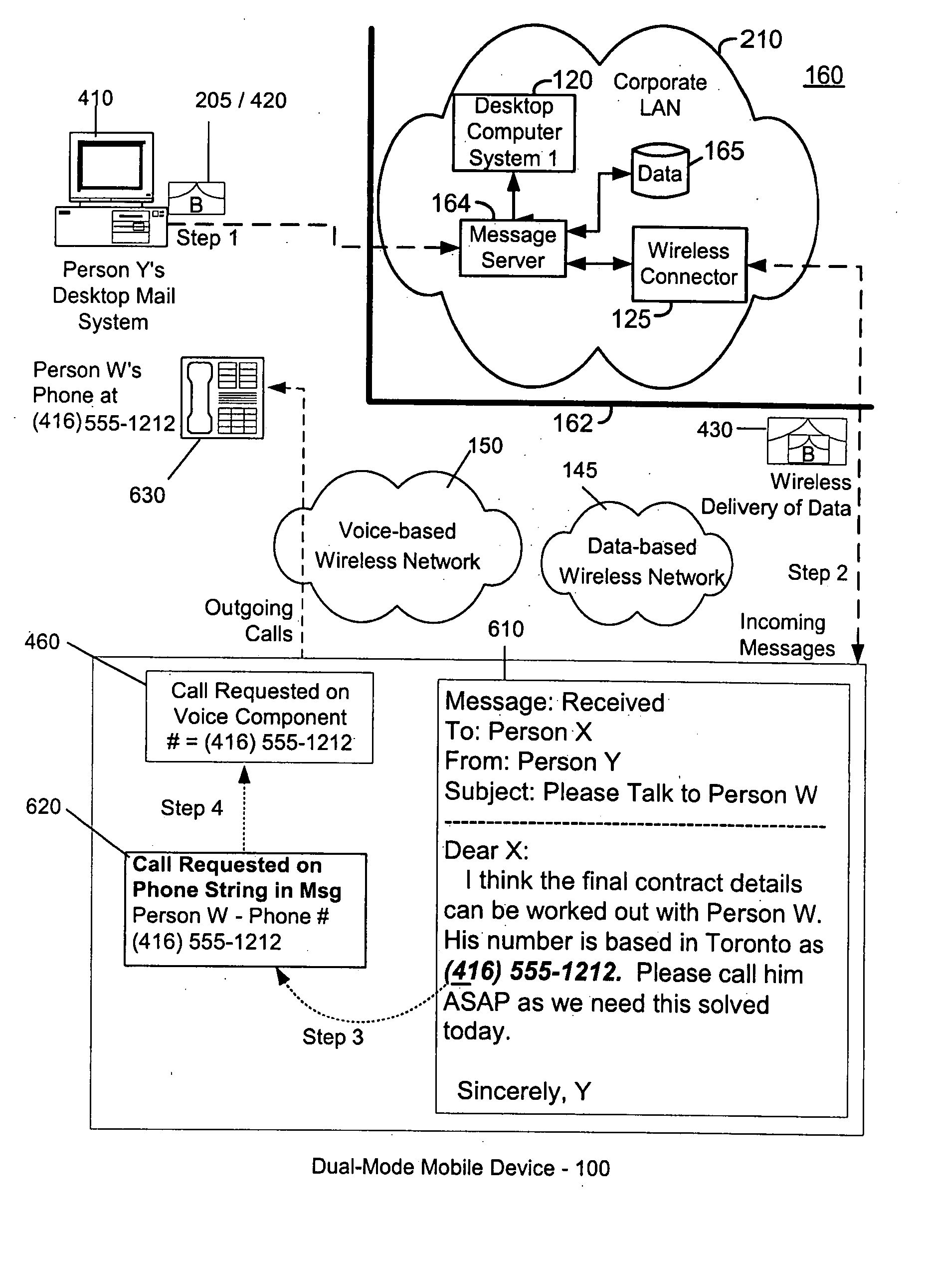 Advanced voice and data operations in a mobile data communication device