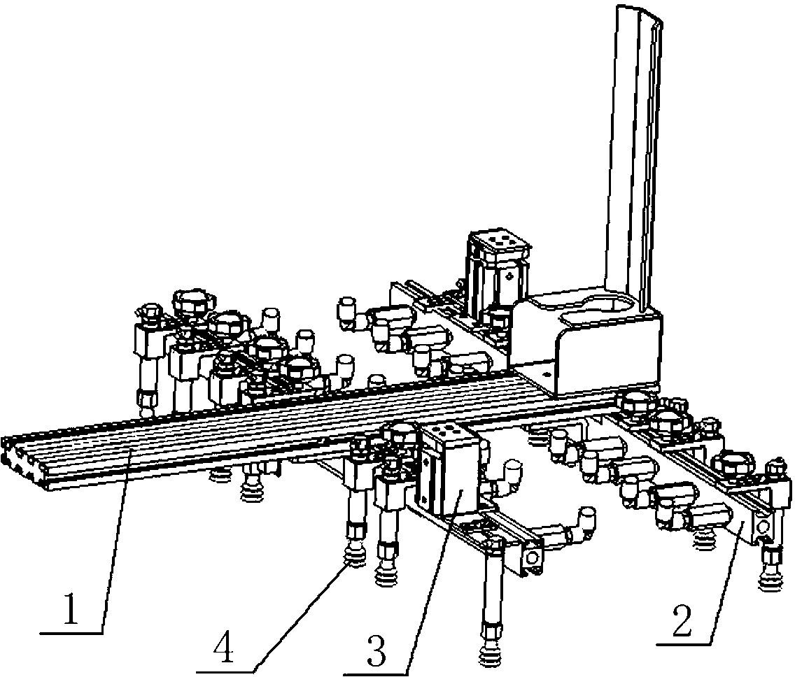 Vacuum adsorption system of full-automatic board receiving machine