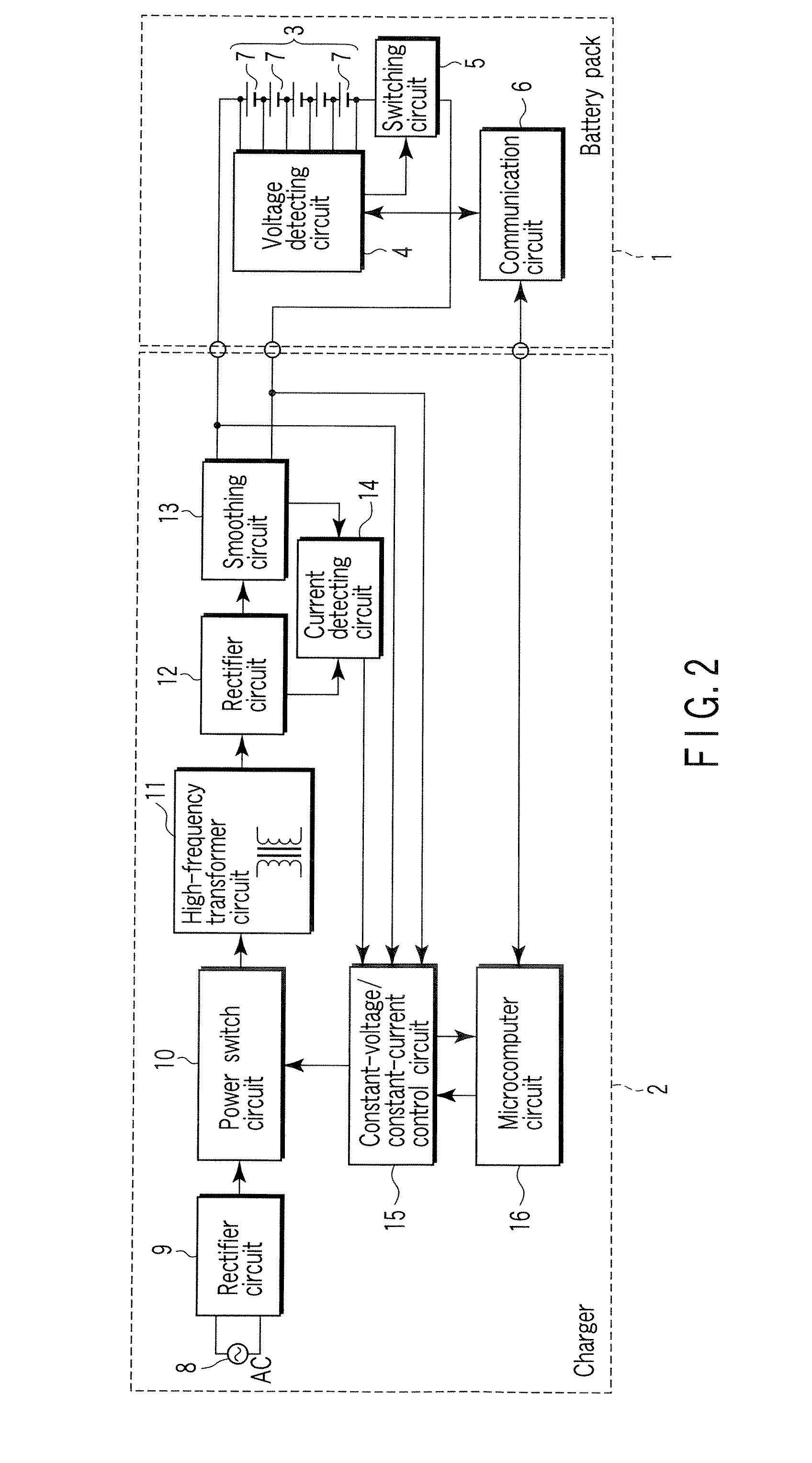 Battery module system, method of charging battery module and charging type vacuum cleaner