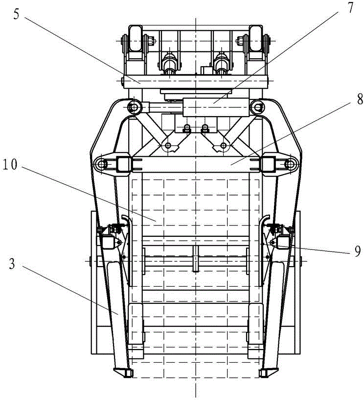 A clamping device and a brick holding machine using the same