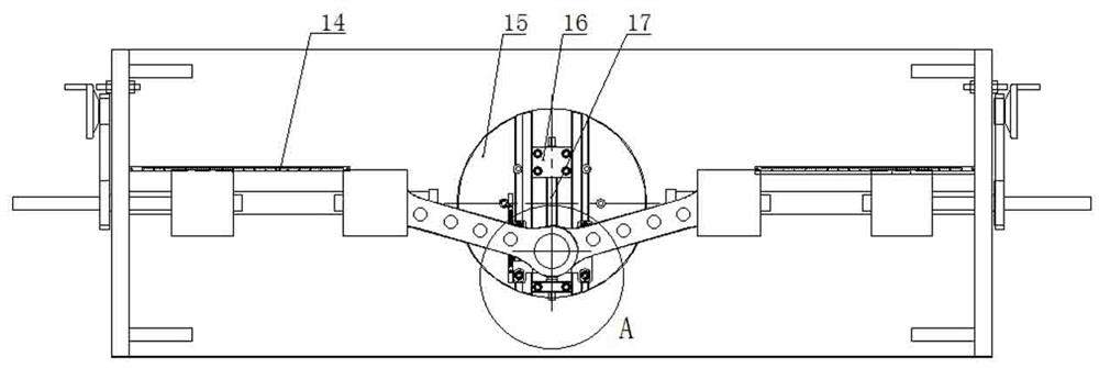 A horizontal spring fatigue testing machine