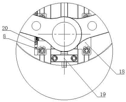 A horizontal spring fatigue testing machine