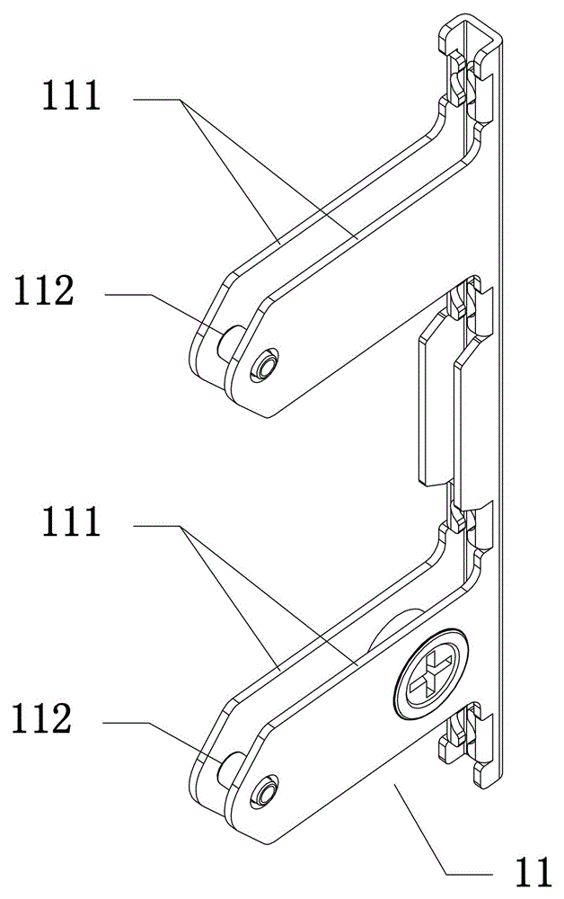 Multi-buckle connection structure of front panel and side panel of drawer