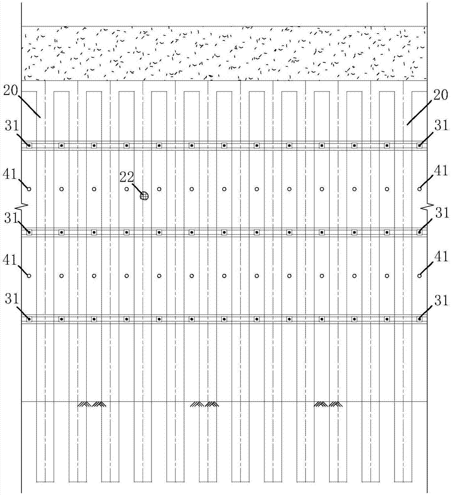 Foundation pit supporting and retaining structure and method combined with high-pressure jet grouting technology