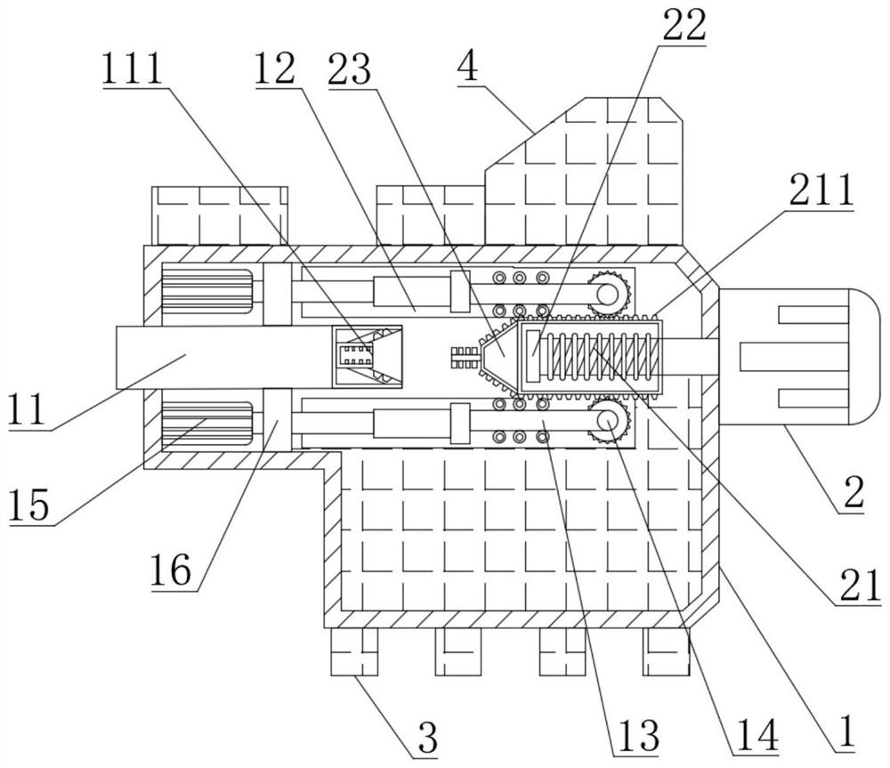 Coaxial automatic diameter adjusting mechanical device for mechanical equipment