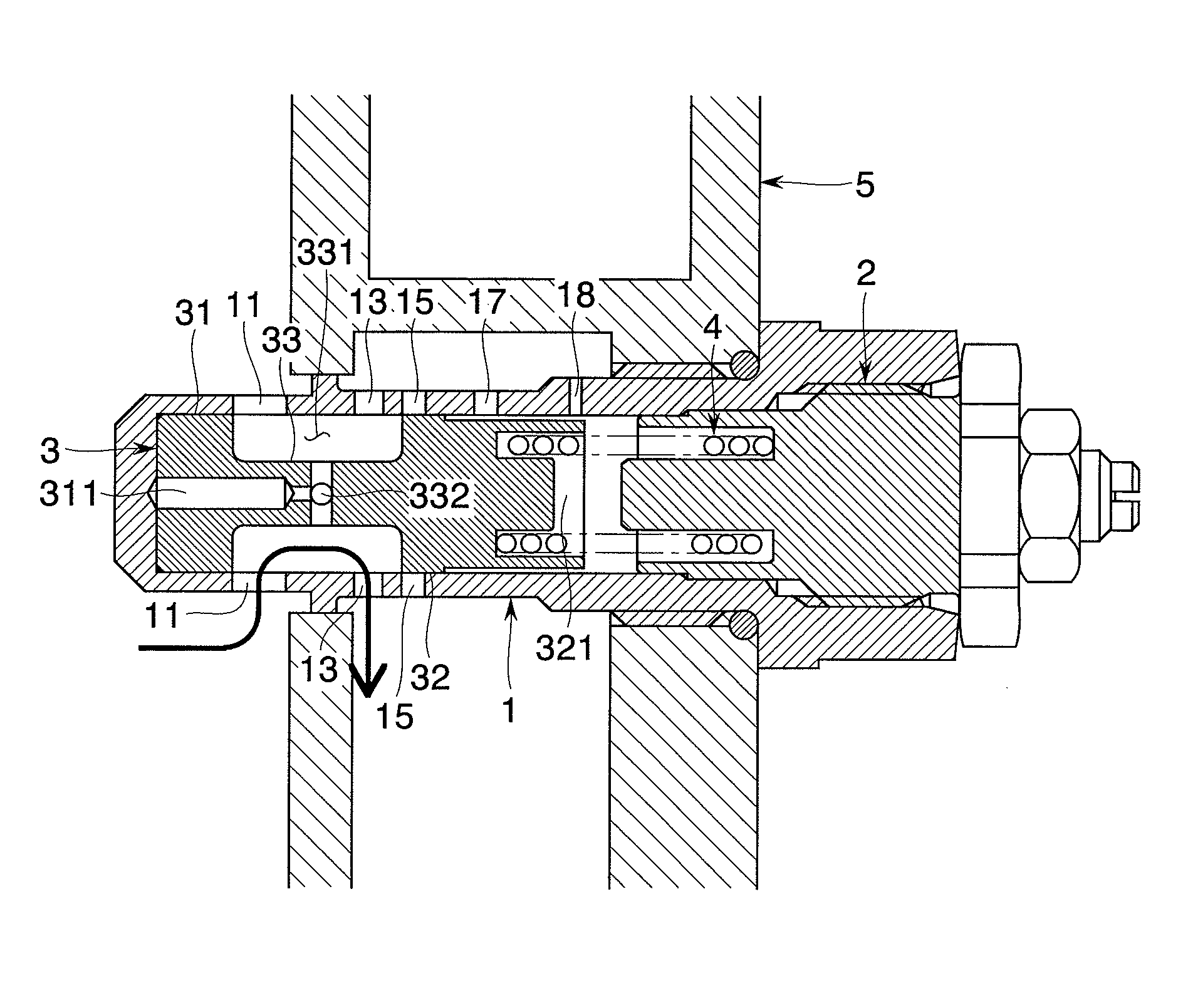 Flow rate control valve