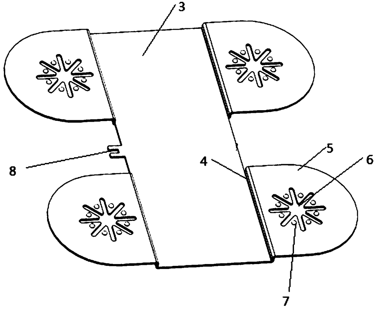 A lithium battery bus piece device and a method thereof