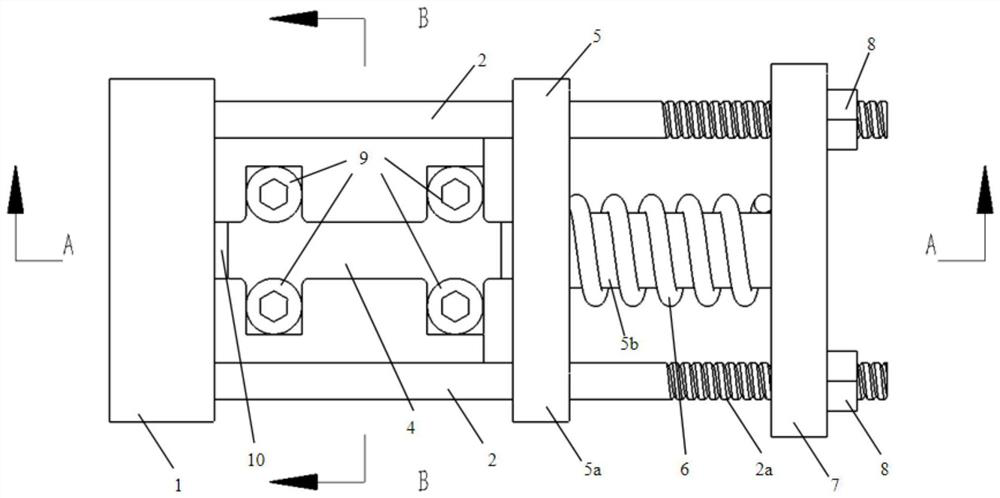 Composite material compression clamp with load and environment coupling effect and using method thereof