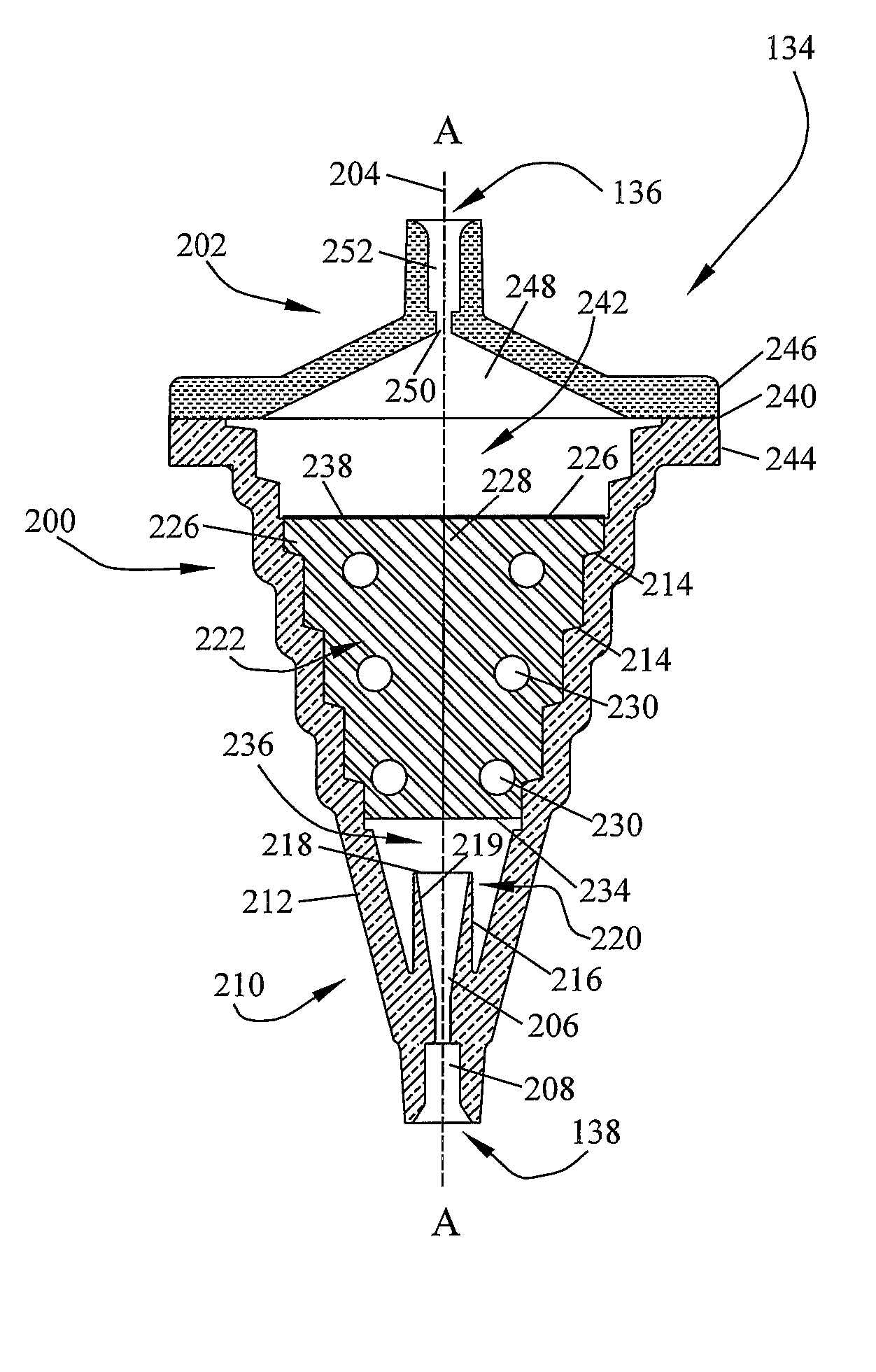Blood processing apparatus with cell capture chamber with protruding inlet