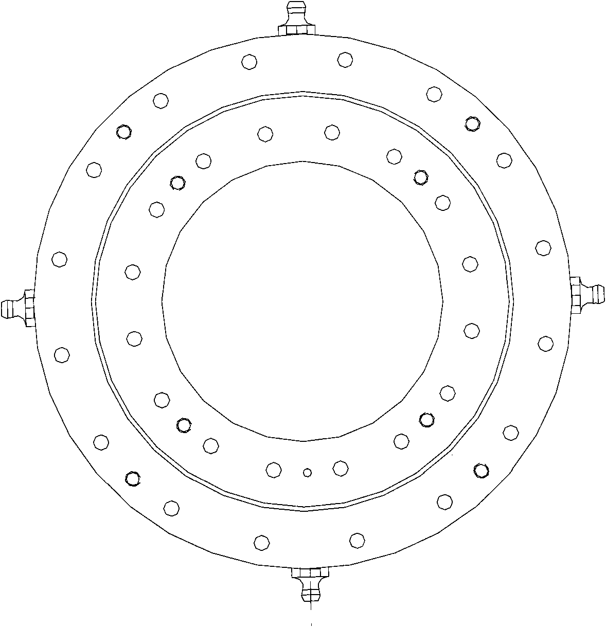 Cylindrical roller bearing with block