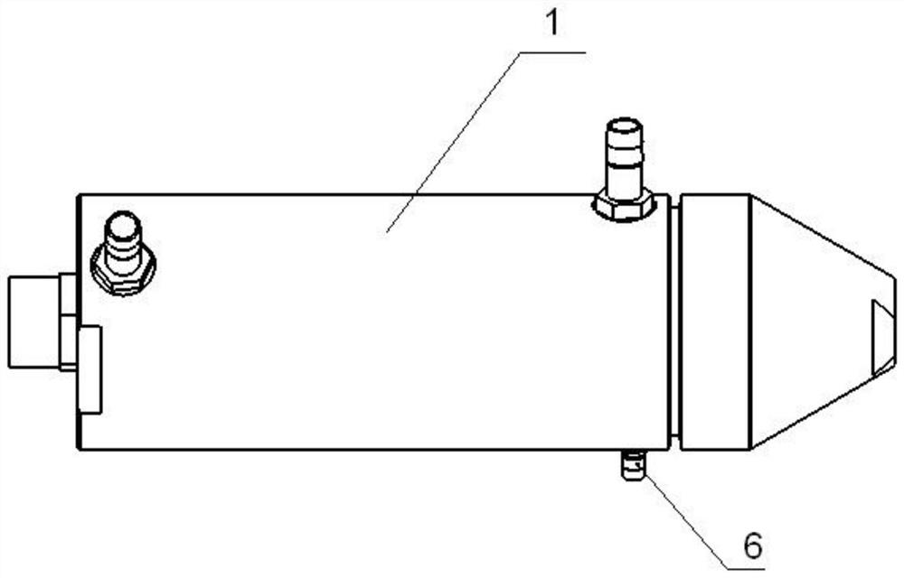 Water cooling device of steelmaking furnace infrared imaging temperature measurement system