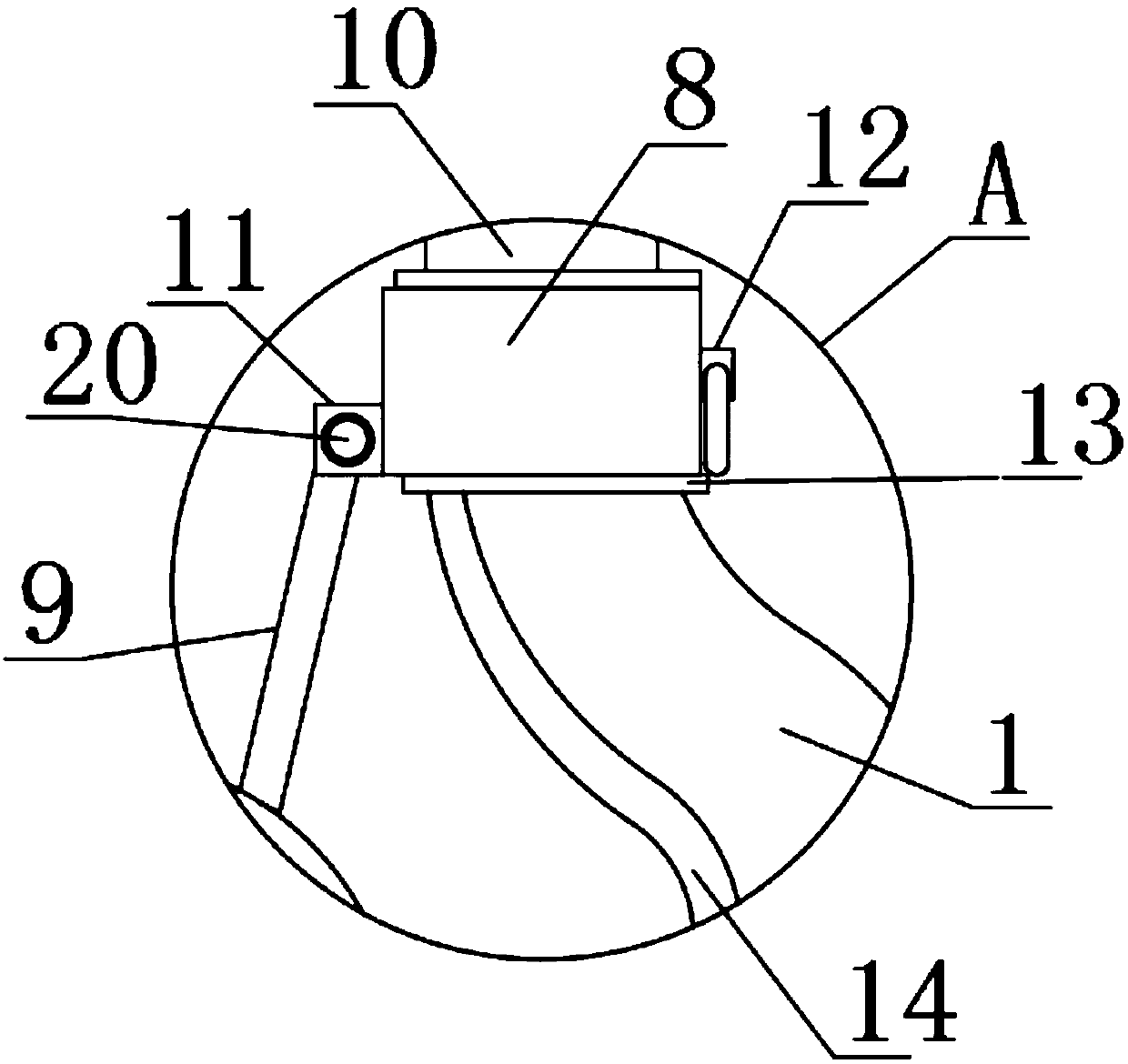 Anti-falling crane lifting hook with auxiliary guiding structure