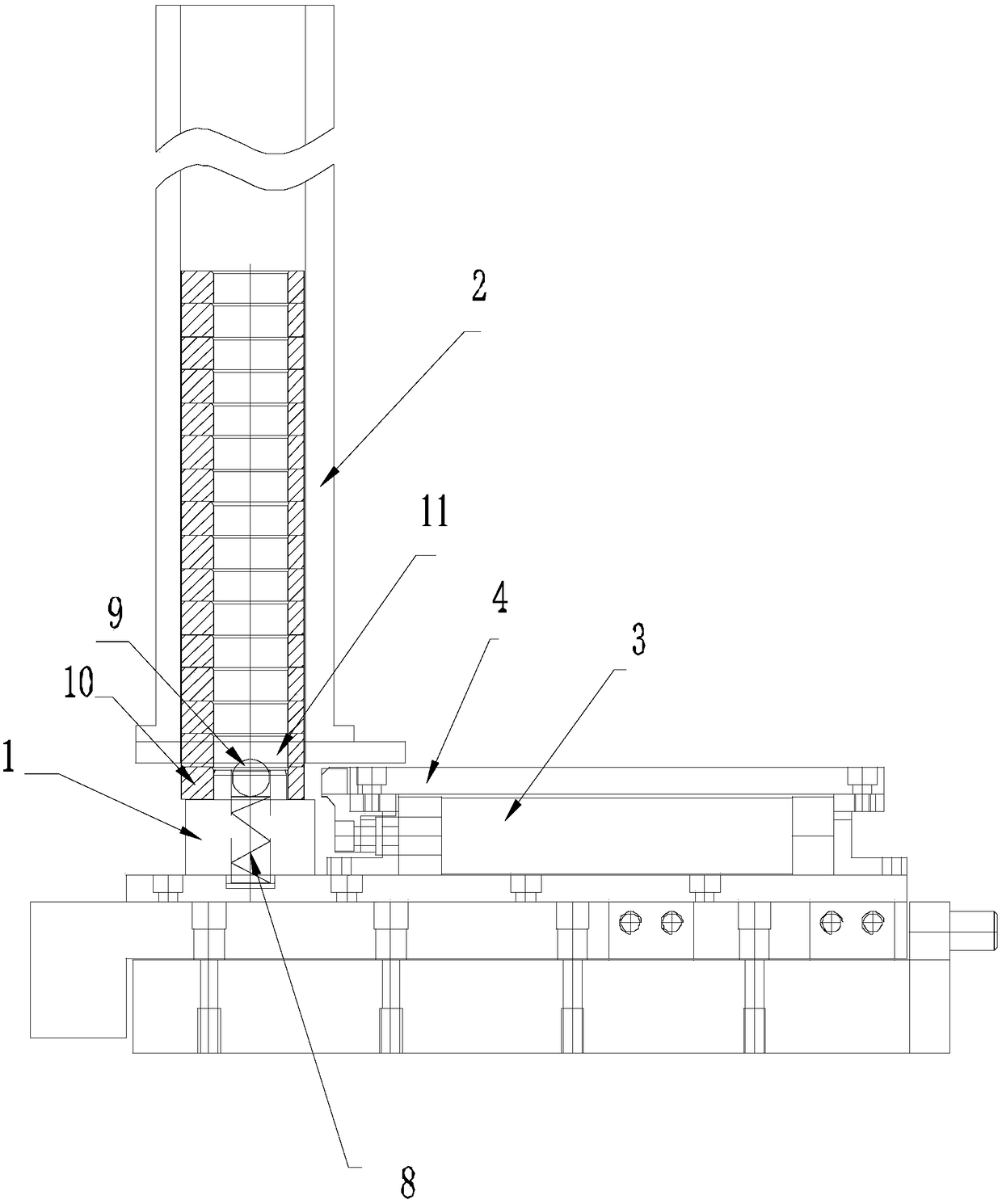 Automatic discharging stock bin