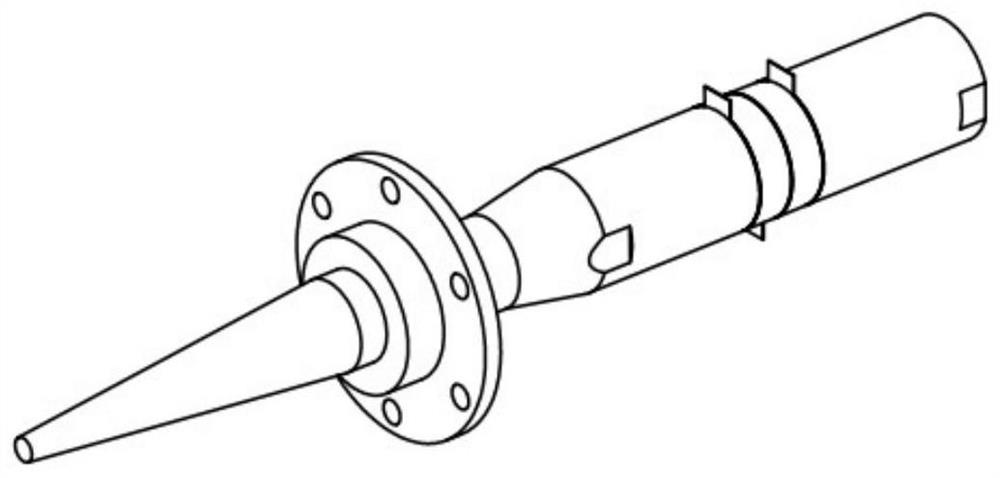 Z-shaped elastic flange structure for ultrasonic transducer and application of Z-shaped elastic flange structure