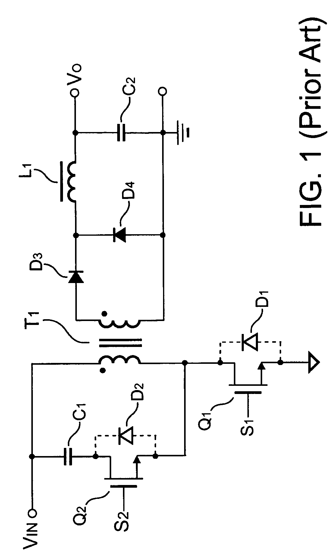 Soft-switching power converter having power saving circuit for light load operations