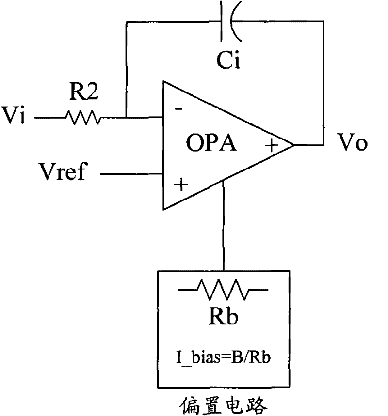 RC integrating circuit