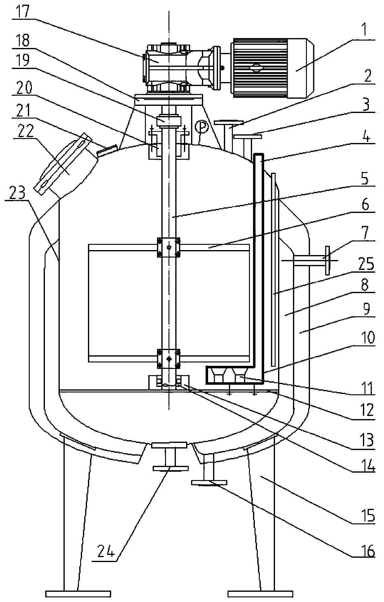 Ultrasonic-assisted vacuum frying kettle for fruits and vegetables