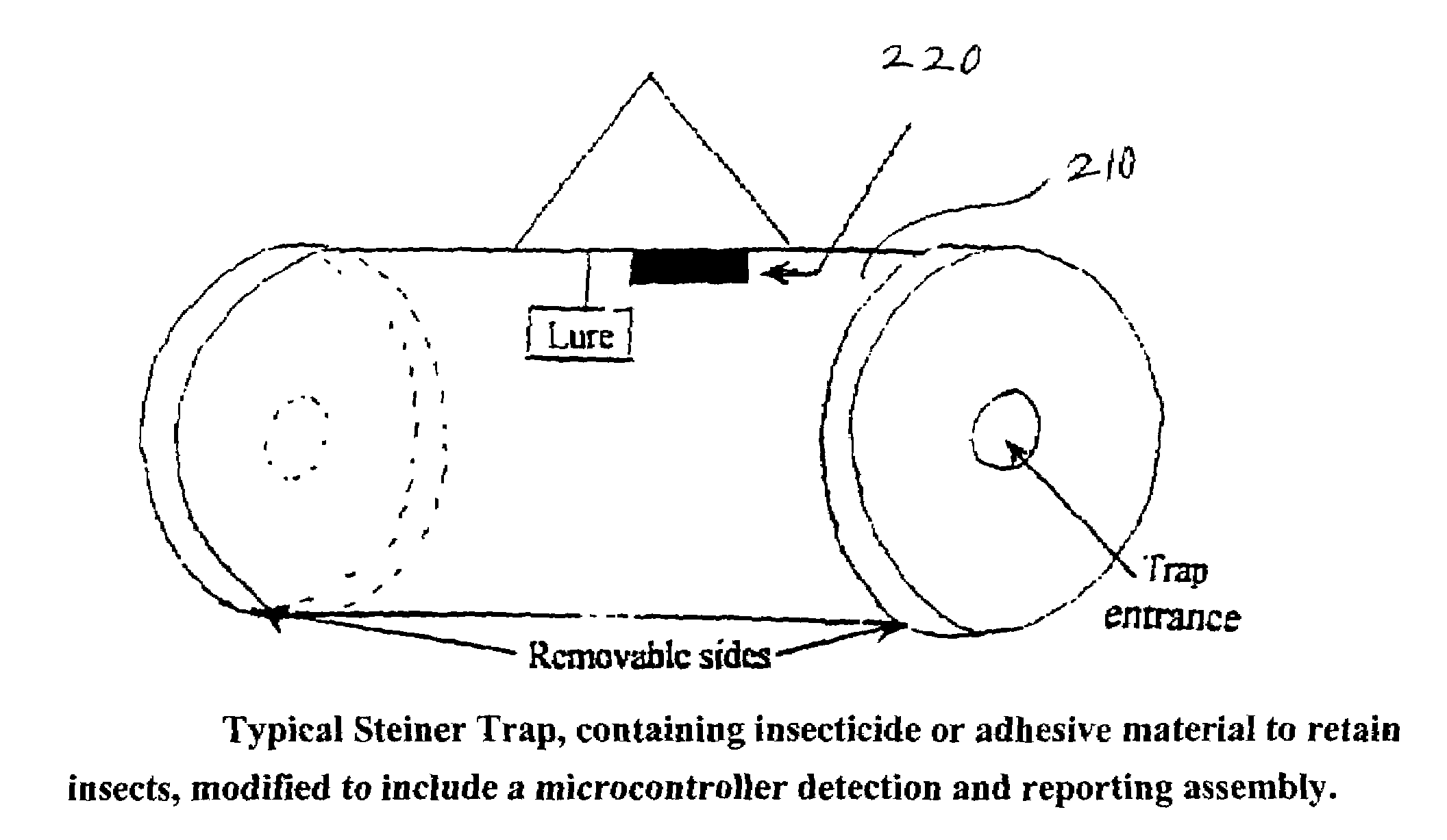 Method and system for remotely detecting trapped insects