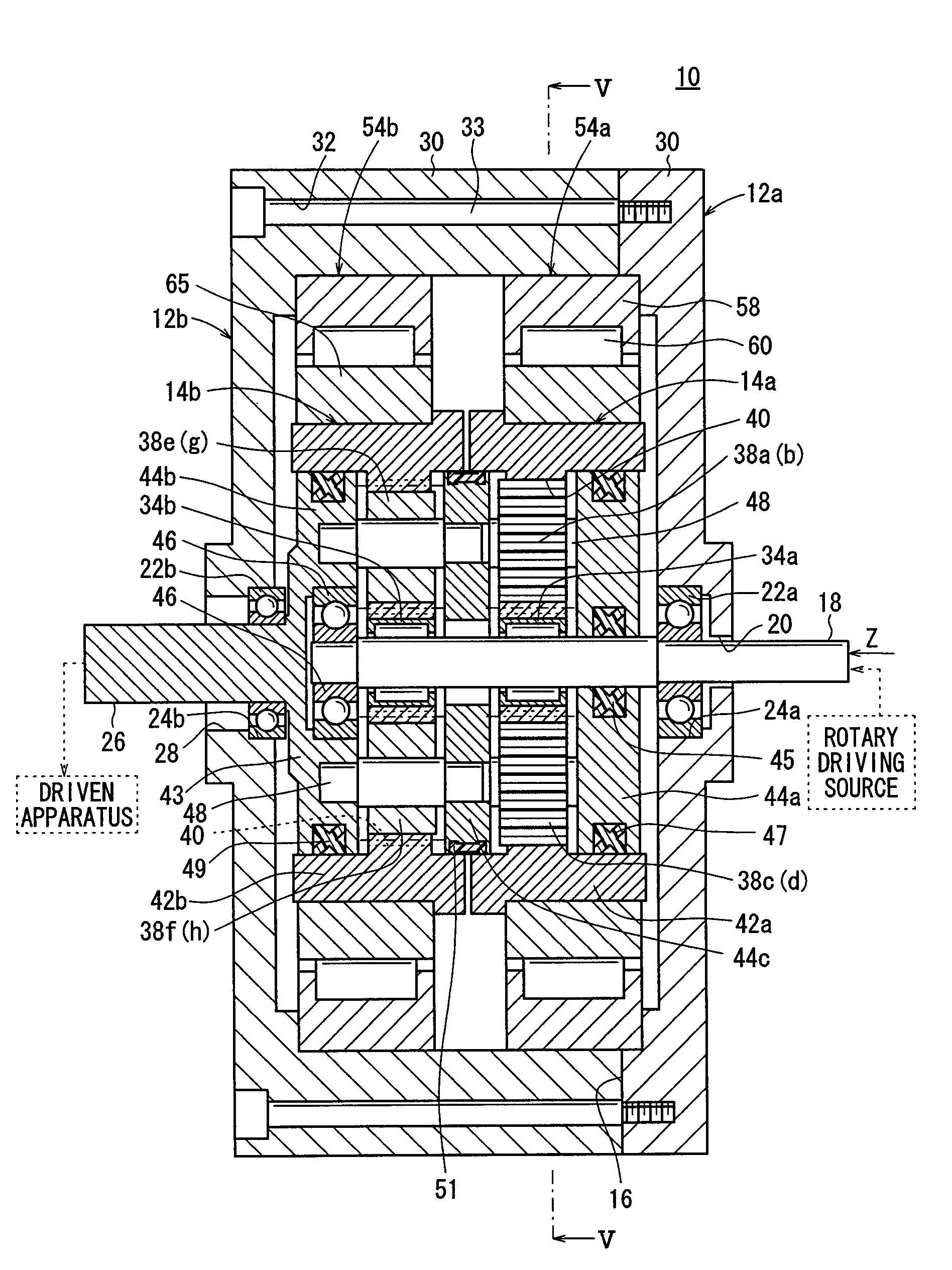 Automatic speed reducing ratio-switching apparatus