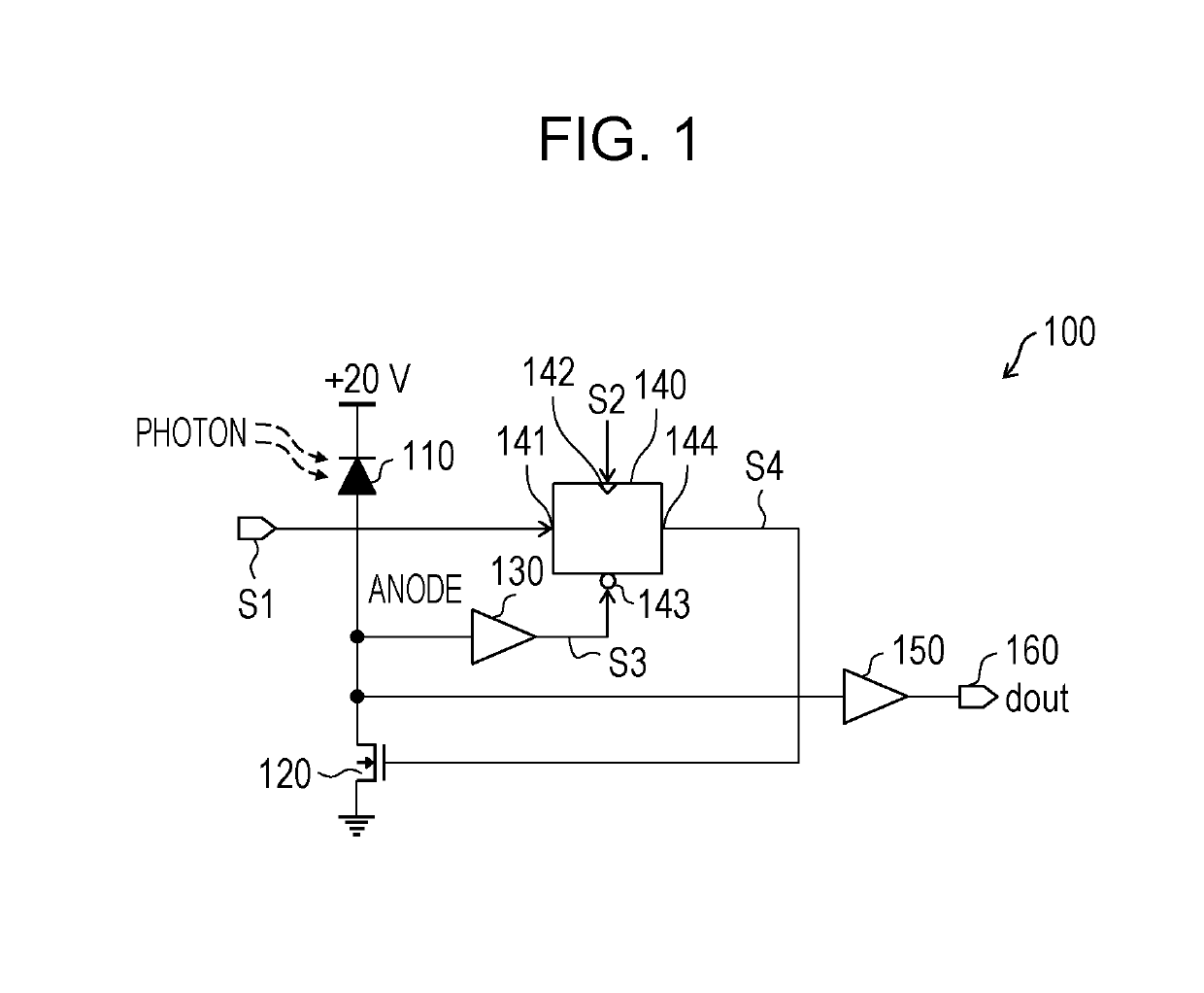 Single photon avalanche diode control circuit