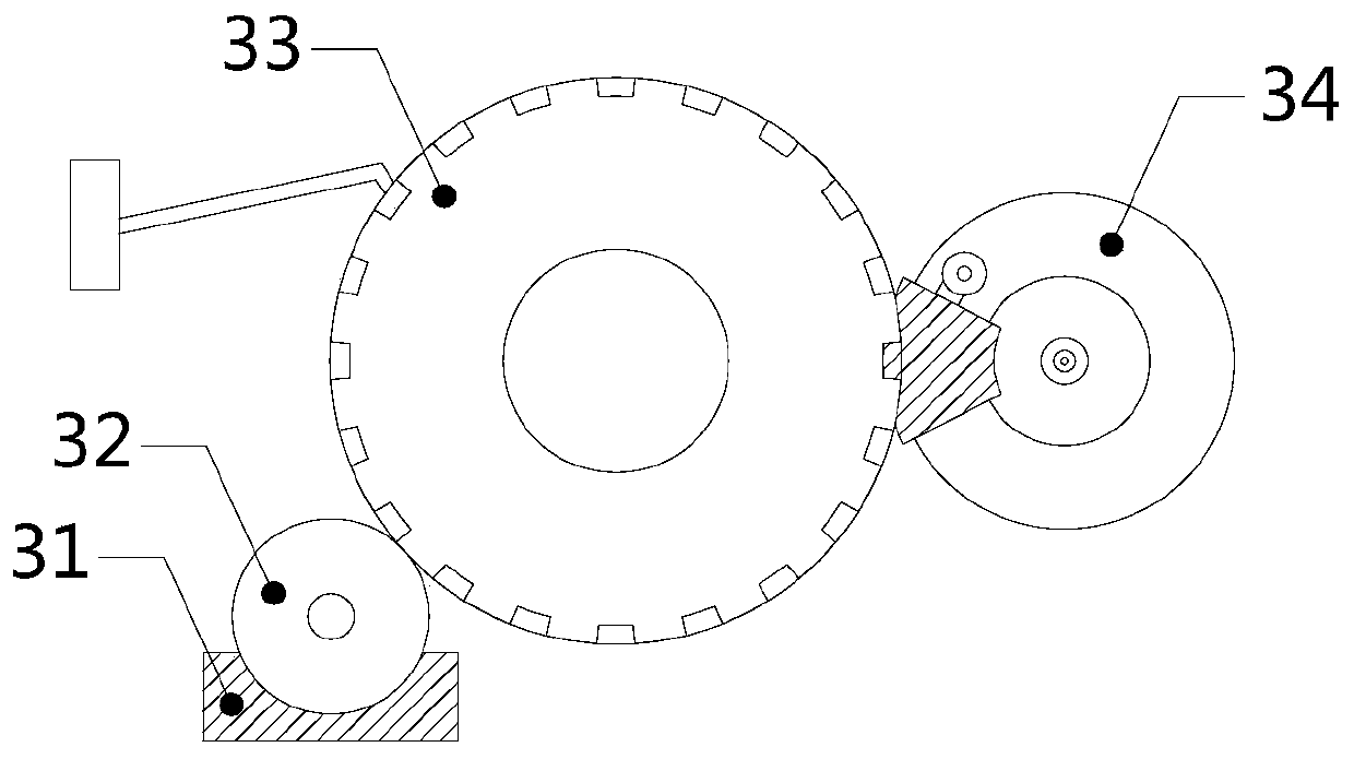 Combined type intaglio wheel rotary printing machine