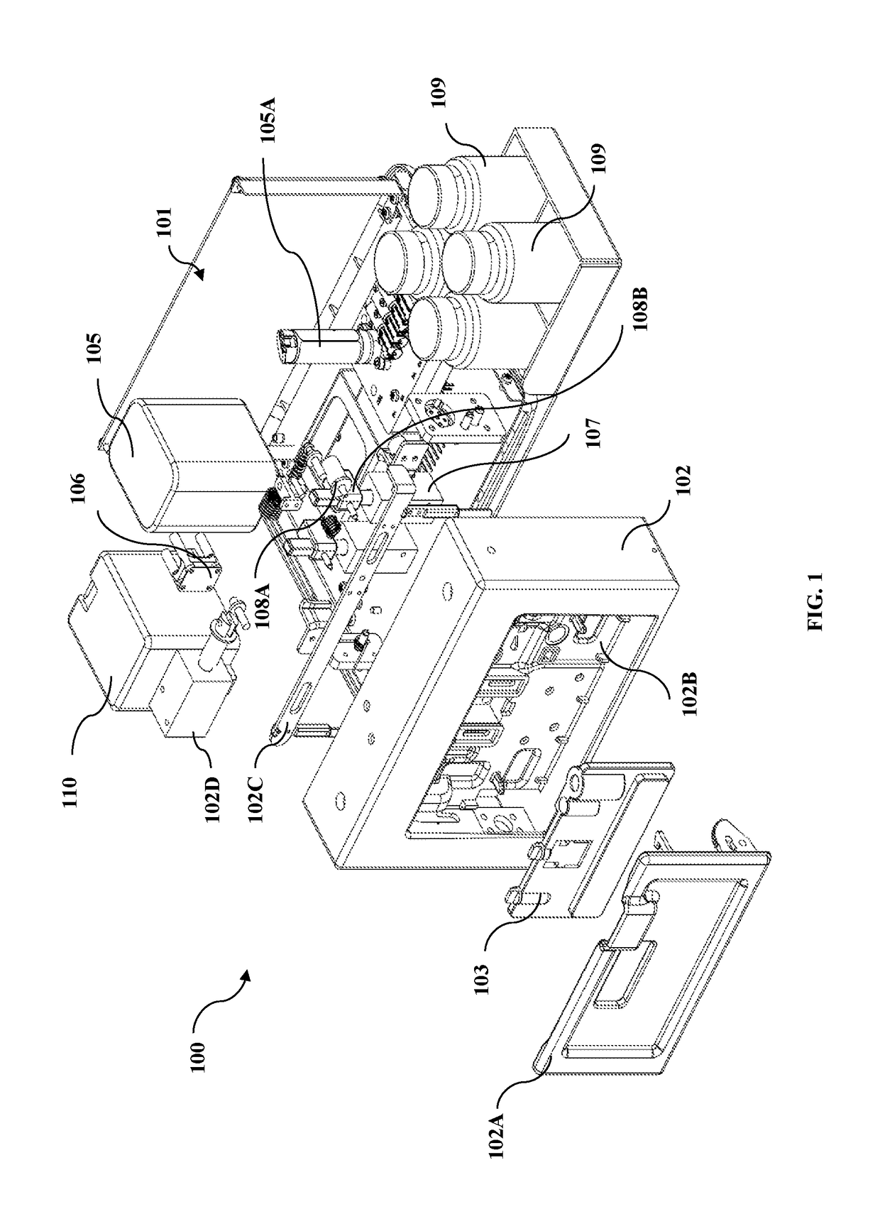 Portable device for purifying biological sample and a method thereof