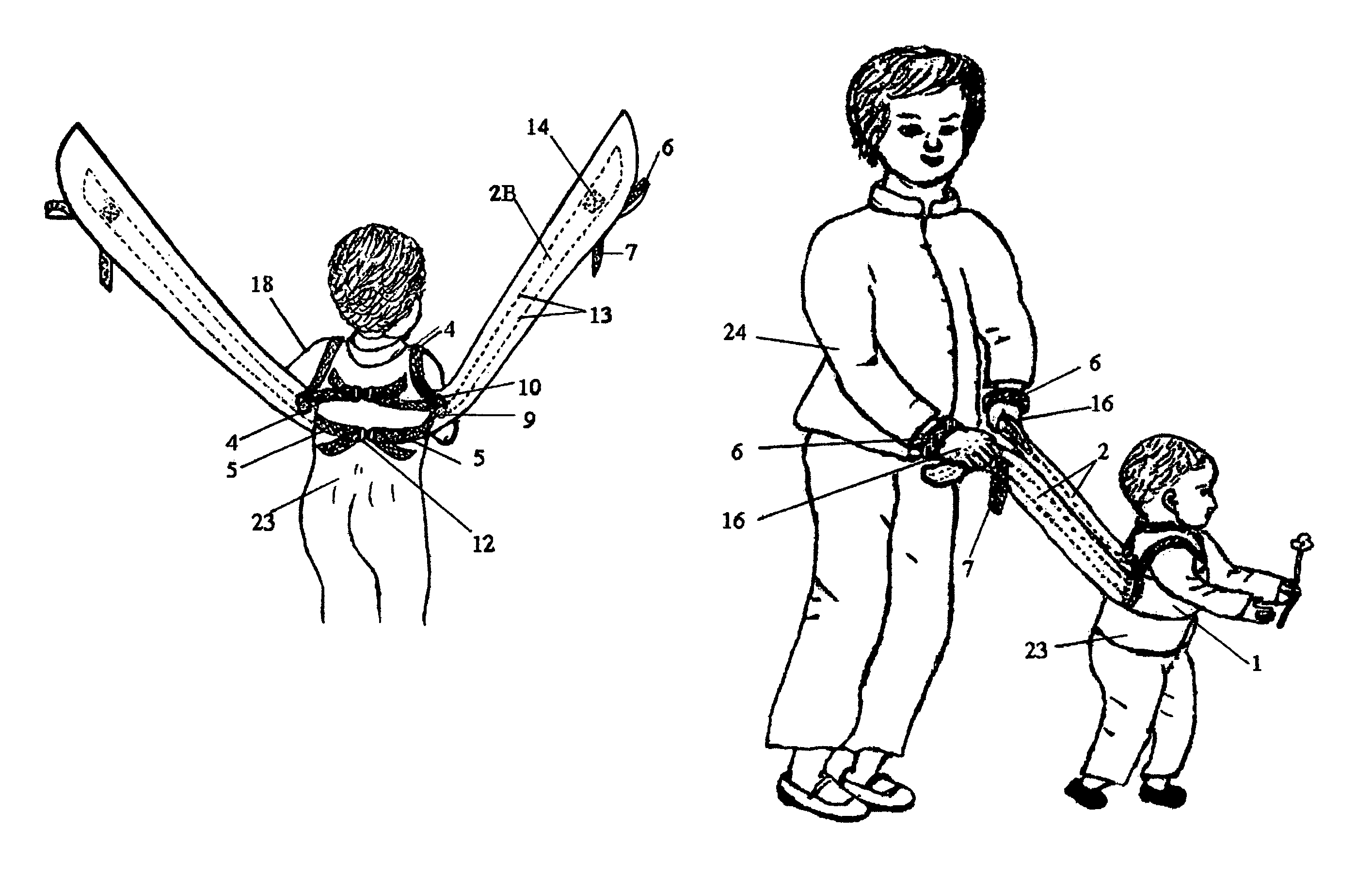 Baby walker/walking safety belt apparatus