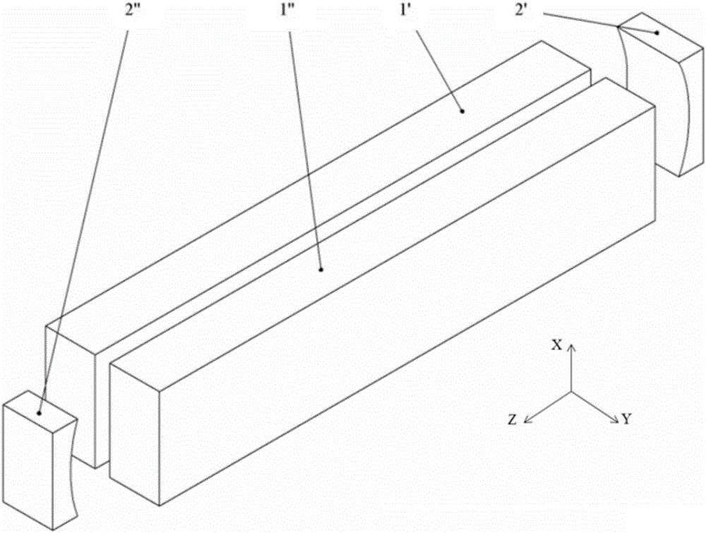 Radio frequency CO2 laser device and unstable-waveguide mixing chamber thereof