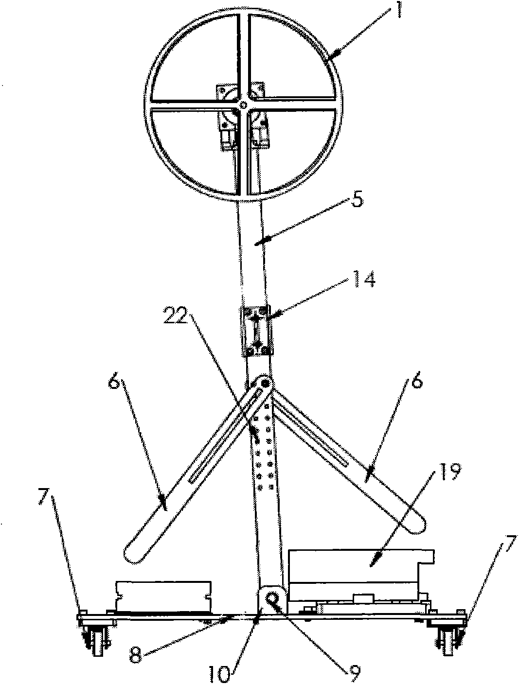 Inverted pendulum balancing control system based on flywheel