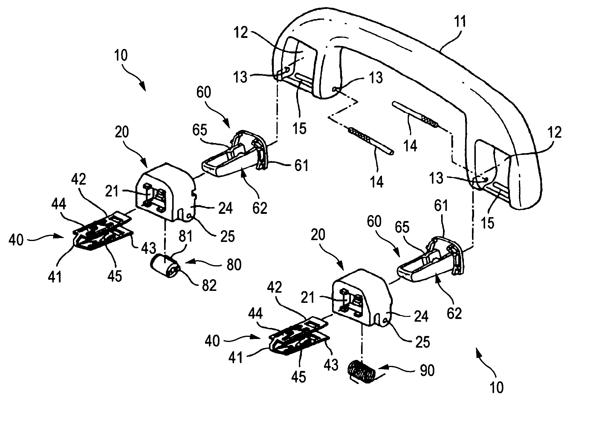 Apparatus of attaching interior part of automobile
