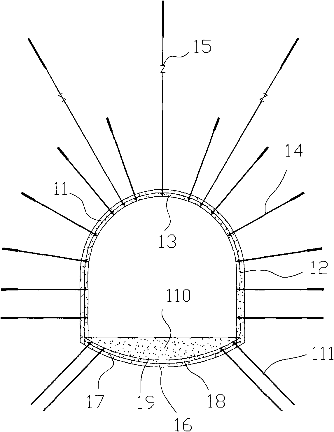 Method for preventing and treating large deformation and collapse of softrock tunnel