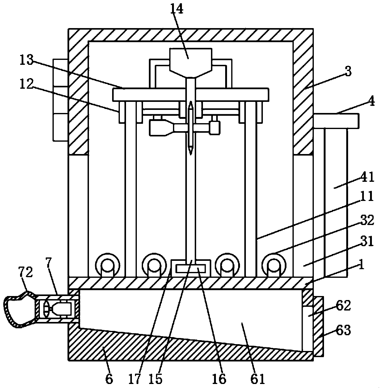 Vertical cutting machine