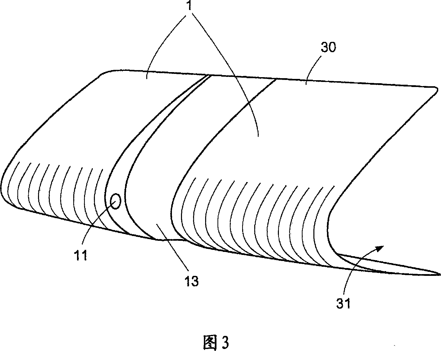 Rotor blade for wind power equipment