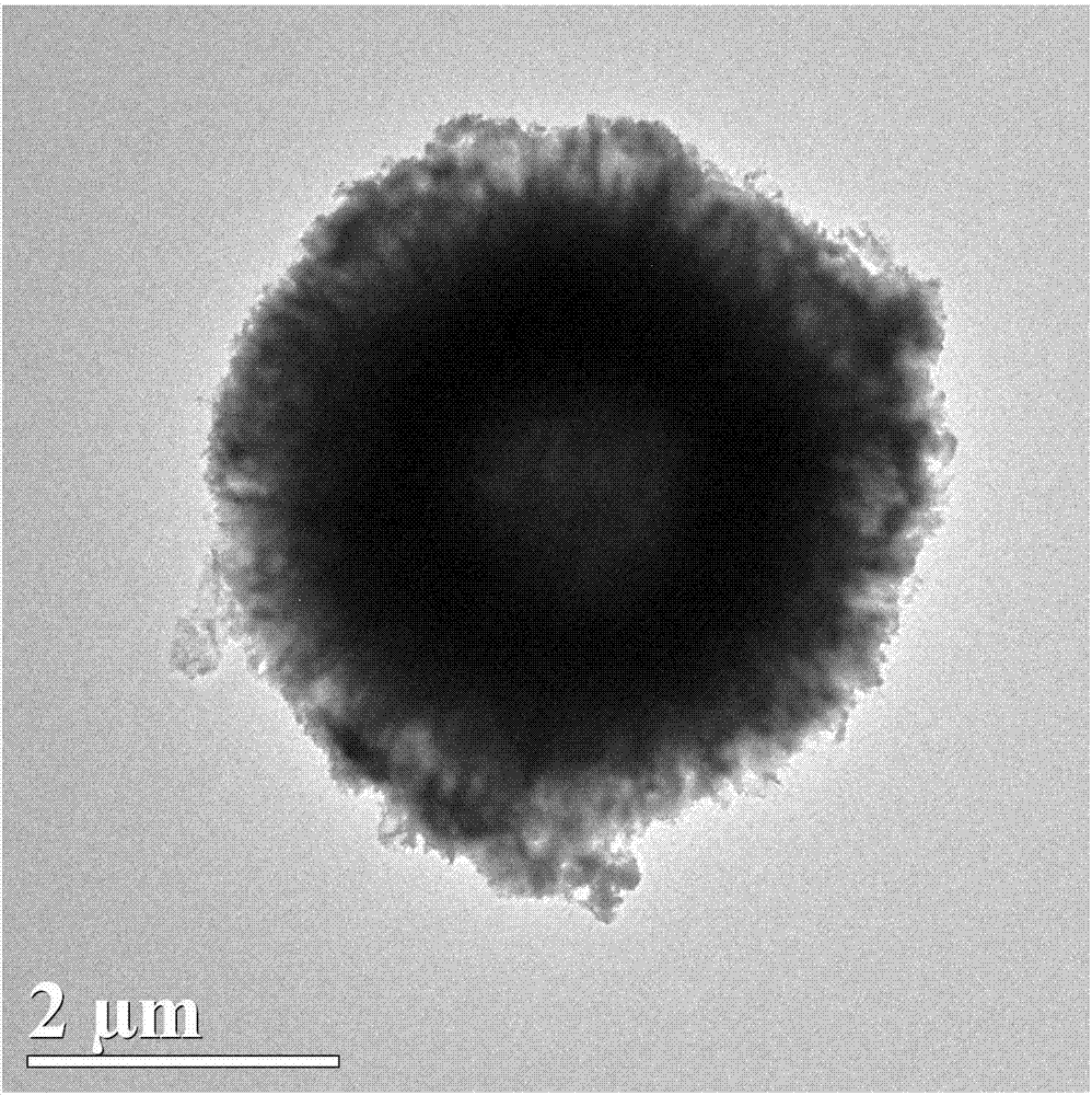 Preparation method of composite molybdate hollow microspheres and application thereof