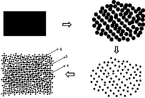 Network composite structure film and toughening synthesis method