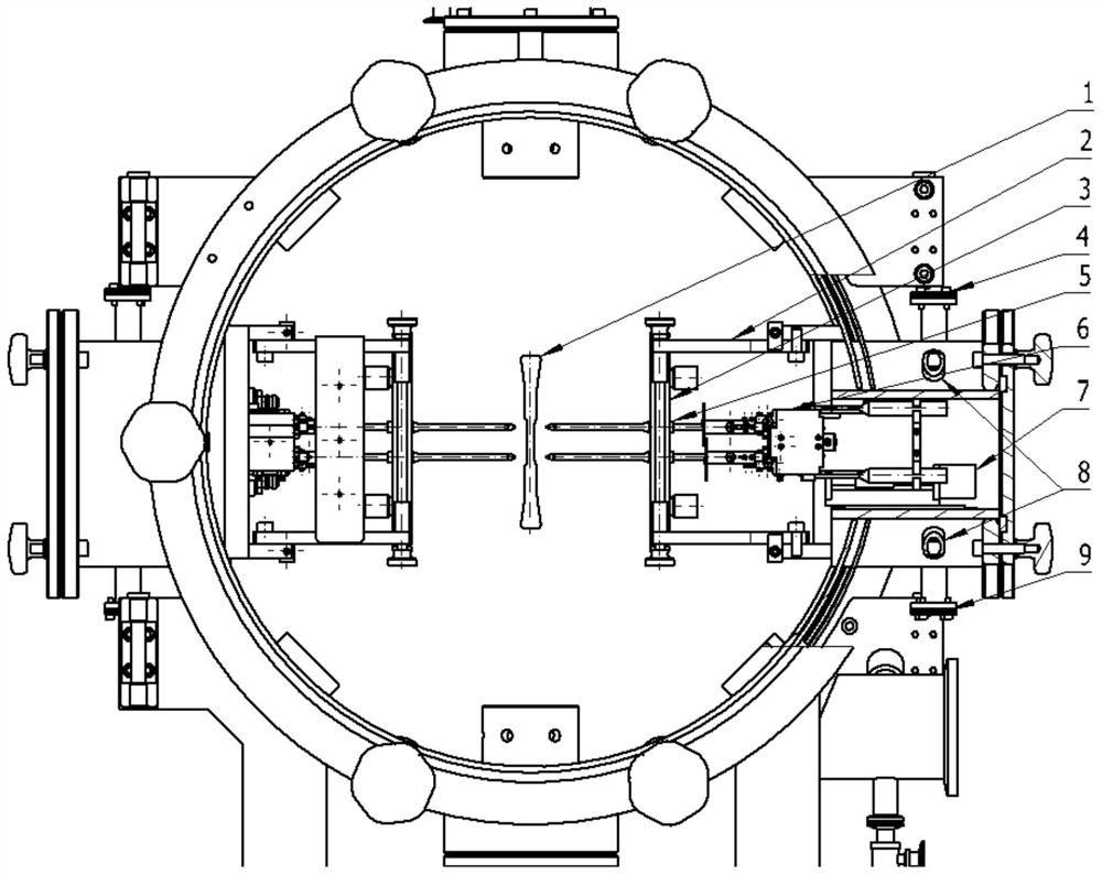 High-temperature extension measuring device