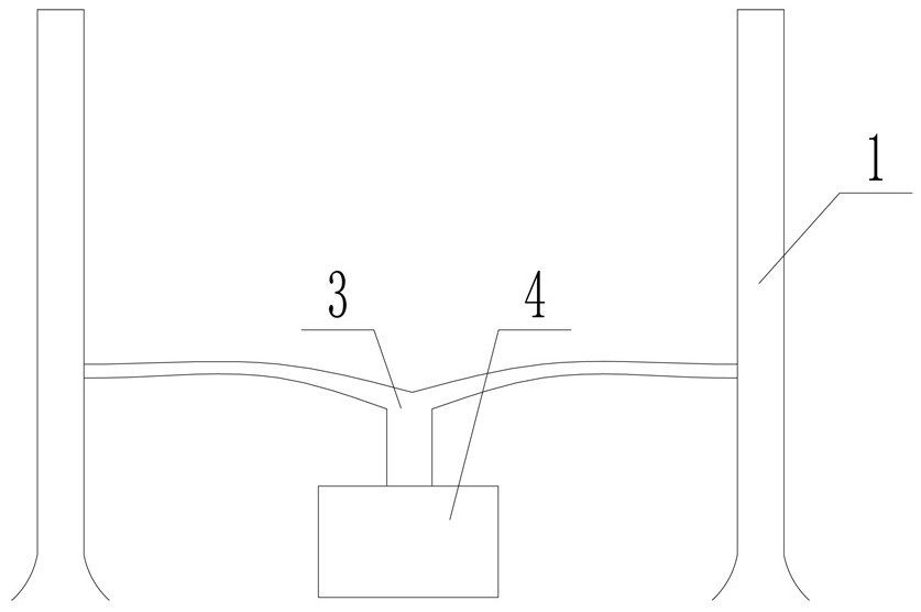 Fruit tree shaping cultivation structure shaped like Chinese character 'feng' and shaping method thereof