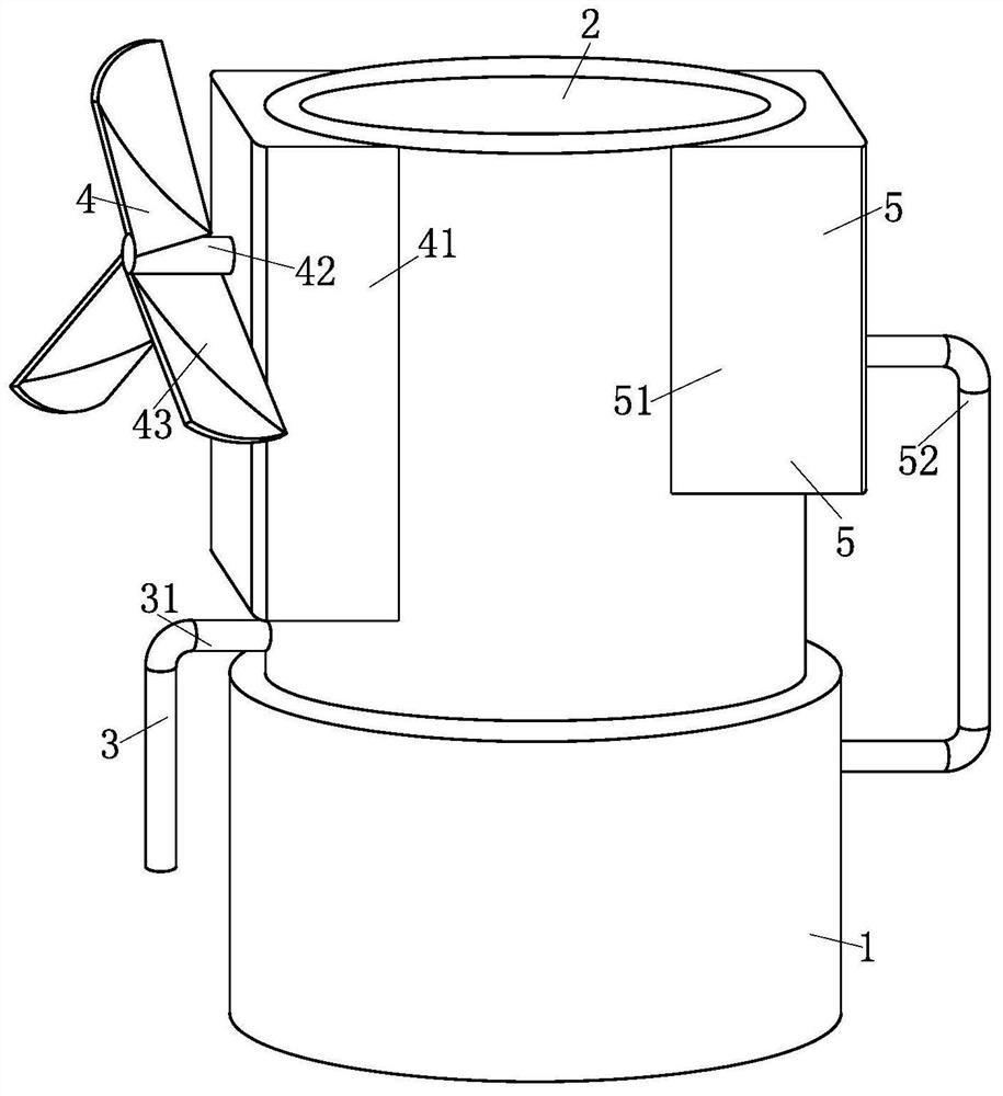 A dehydration tower with anti-clogging