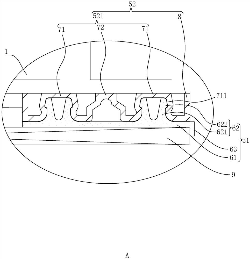 Dry hanging assembly for dry hanging of wall bricks, dry hanging structure for wall bricks and dry hanging construction method for wall bricks