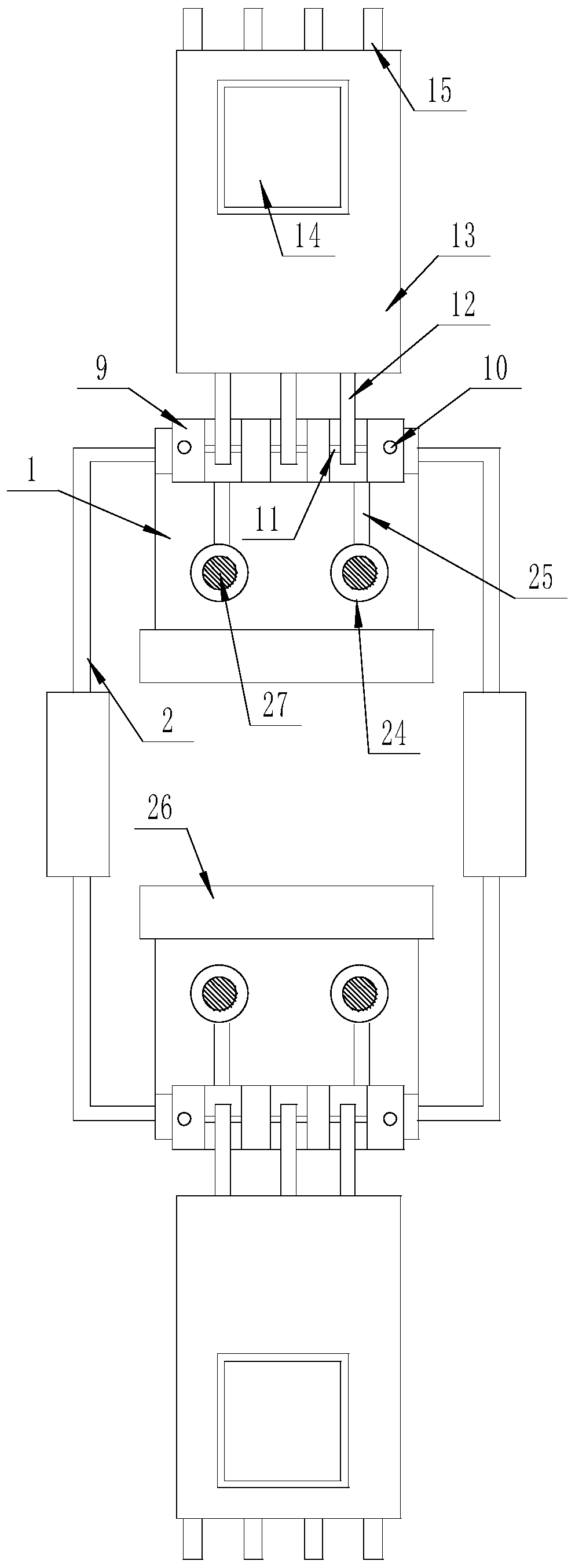 A multifunctional auxiliary device in a hospital ward