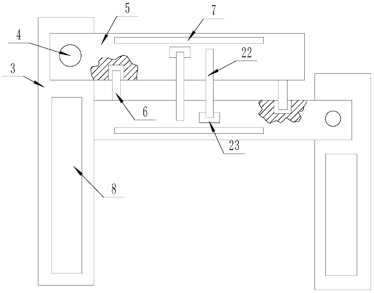 A multifunctional auxiliary device in a hospital ward